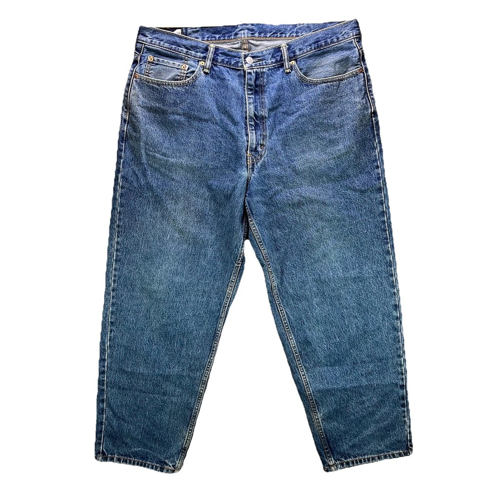 Levi's Jeans Mens 40x30 Blue 560 Comfort Fit Loose Tapered 100% Cotton Denim